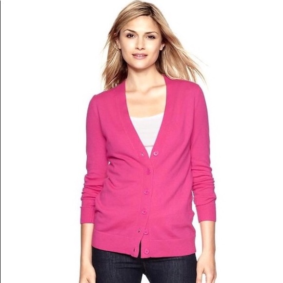 raspberry cardigan
